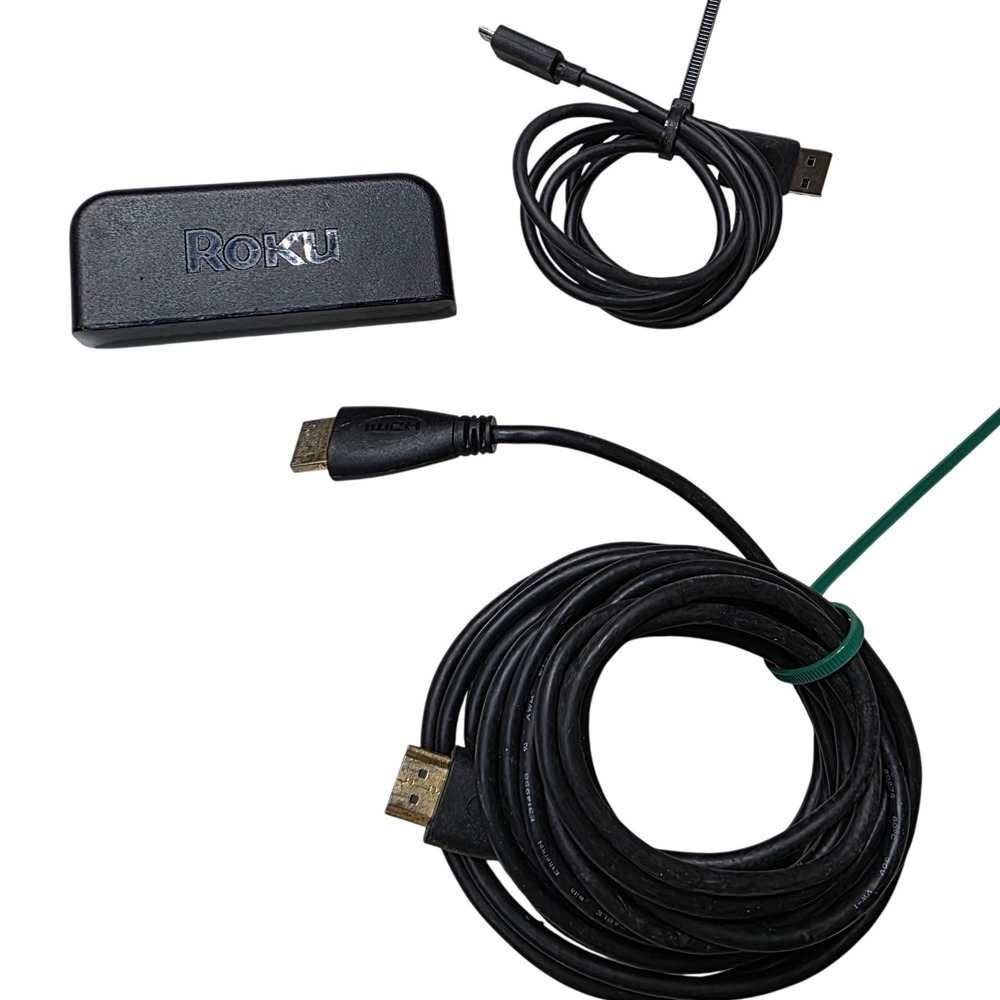 Roku Express HD Streaming Media Player 3900X Black with HDMI and USB Cables H3